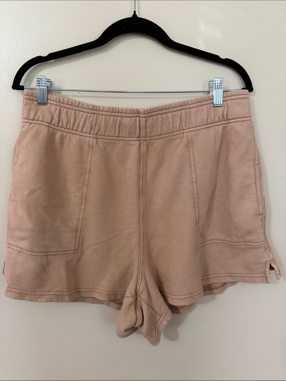 aerie tan Elastic-Waist Athletic Shorts